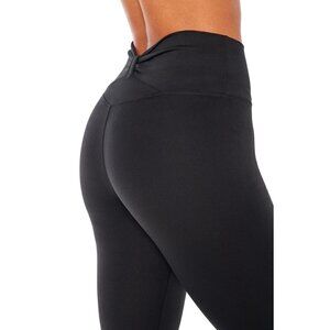Cycle House Tinsley Ruched Back Athletic Workout‎ Leggings in Black Gym Size XS